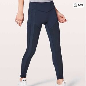 High-Waist Lulu Lemon All The Right Places (color cranberry) | Full Length